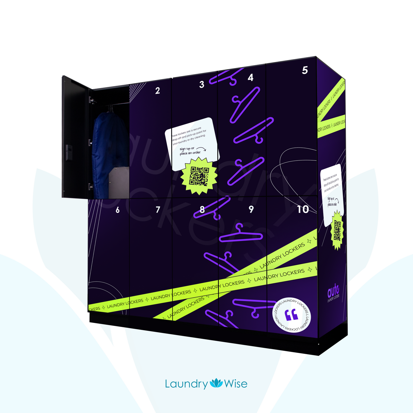Laundry Locker Decals | Custom Made For Your Business Sales & Marketing Materials Laundry Wise