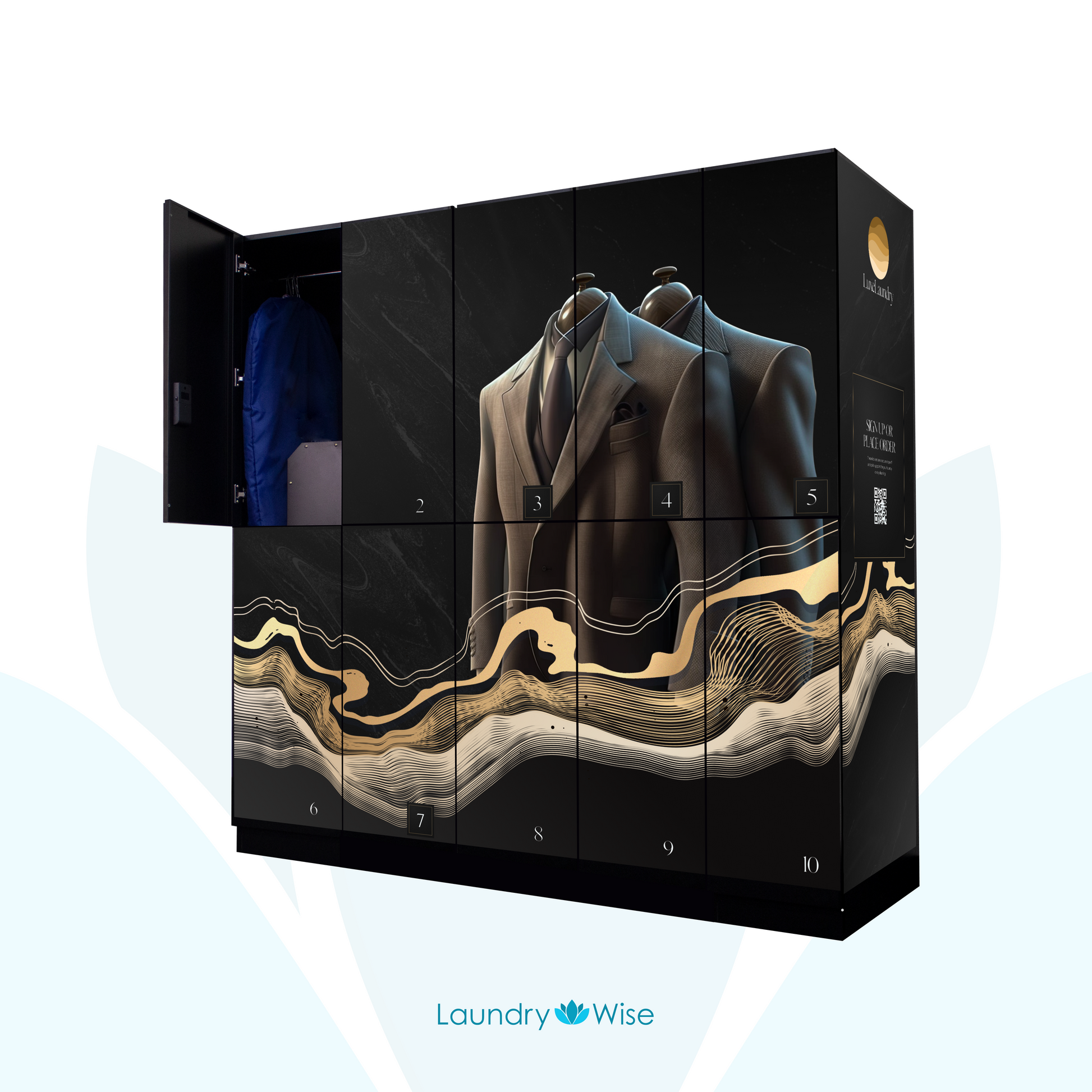 Laundry Locker Decals | Custom Made For Your Business Sales & Marketing Materials Laundry Wise