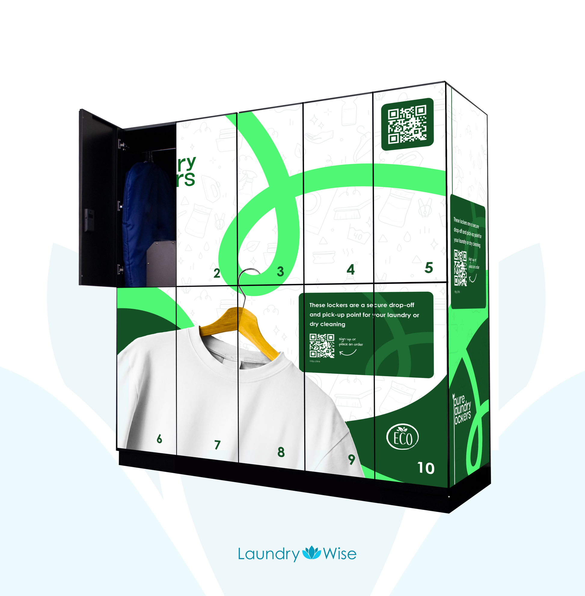 Laundry Locker Decals | Custom Made For Your Business Sales & Marketing Materials Laundry Wise