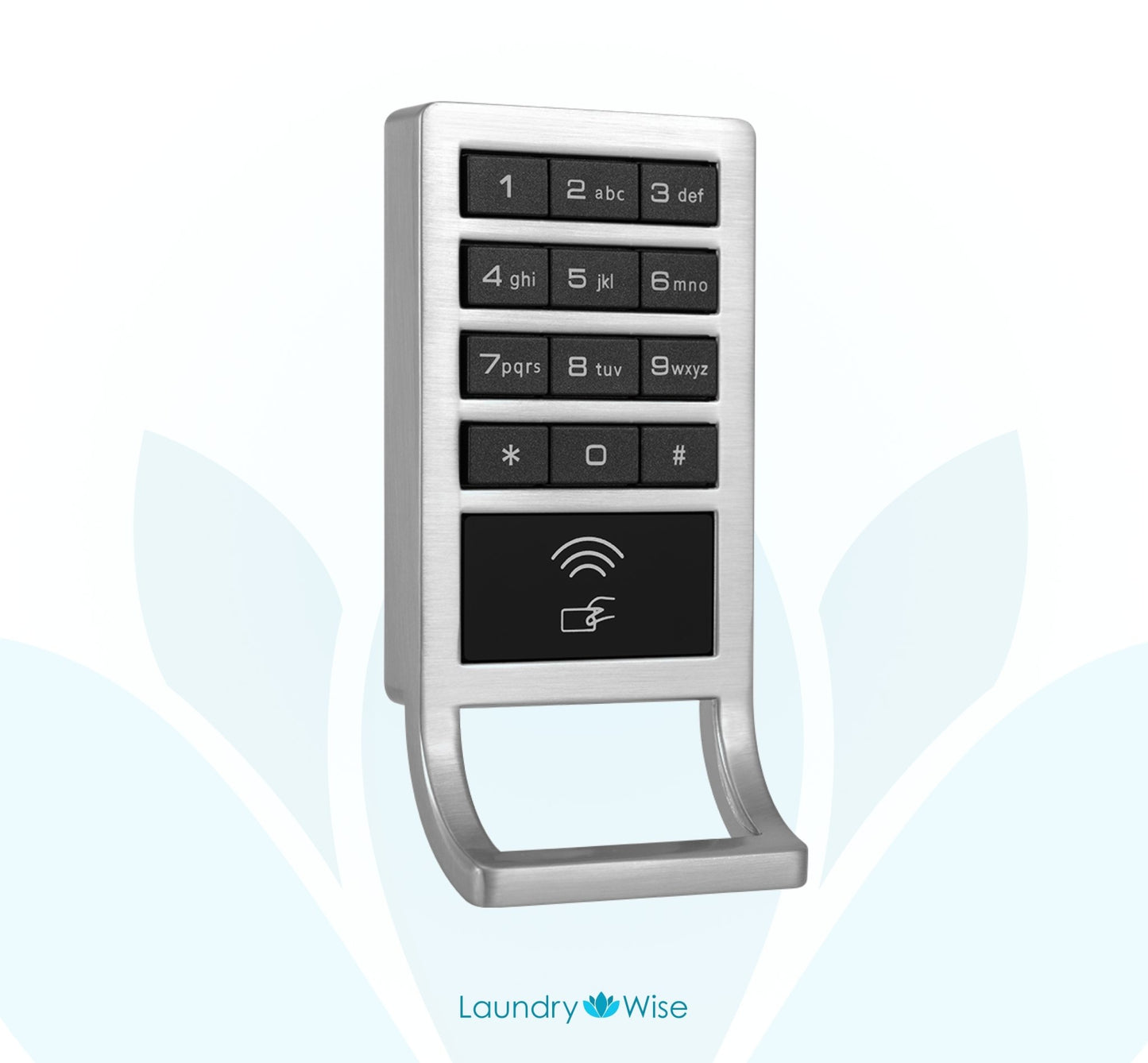 1080D RFID Laundry Locker Lock Lock Laundry Wise Sterling Silver