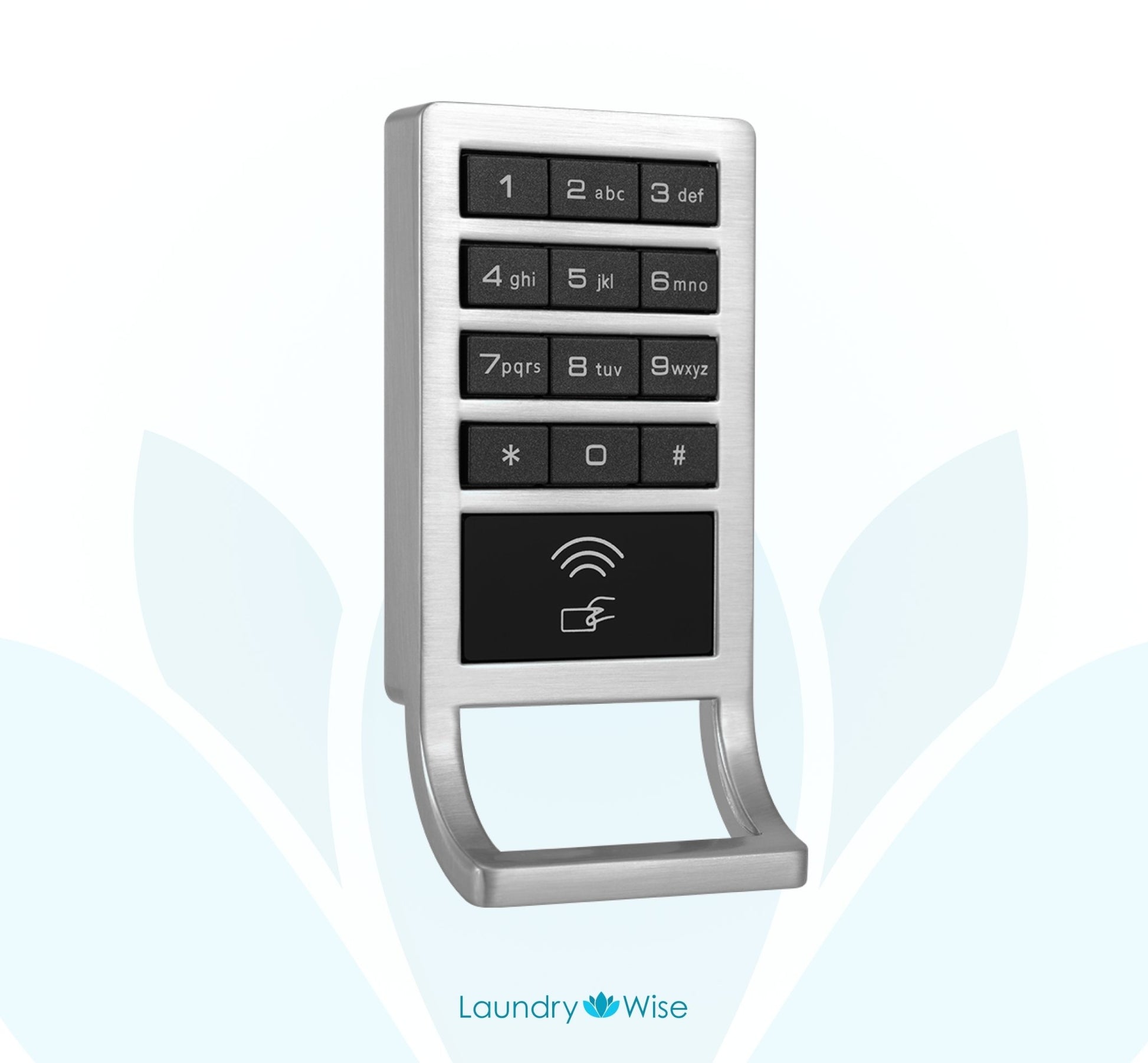 1080D RFID Laundry Locker Lock Lock Laundry Wise Sterling Silver
