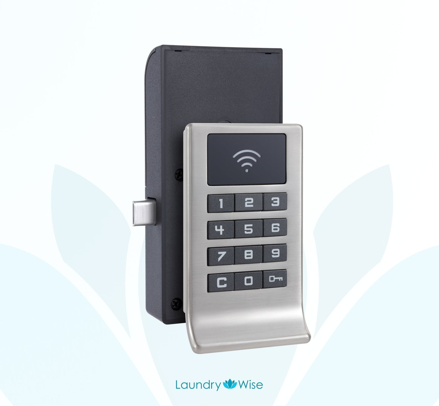 2000D RFID Laundry Locker Lock Lock Laundry Wise Silver