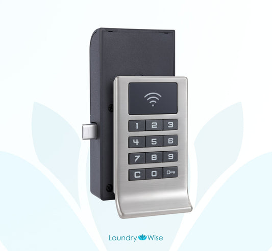 2000D RFID Laundry Locker Lock Lock Laundry Wise Silver