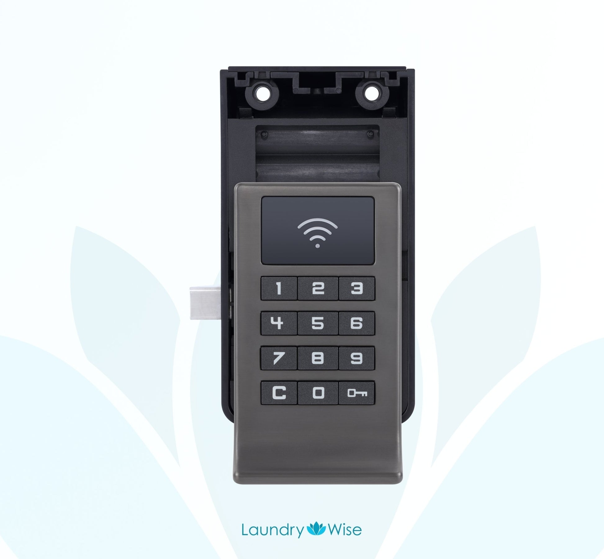 2000D RFID Laundry Locker Lock Lock Laundry Wise Matte Black