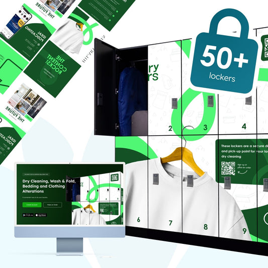 Business Package | 50 Lockers | 10 Locations Laundry Locker Package Laundry Wise