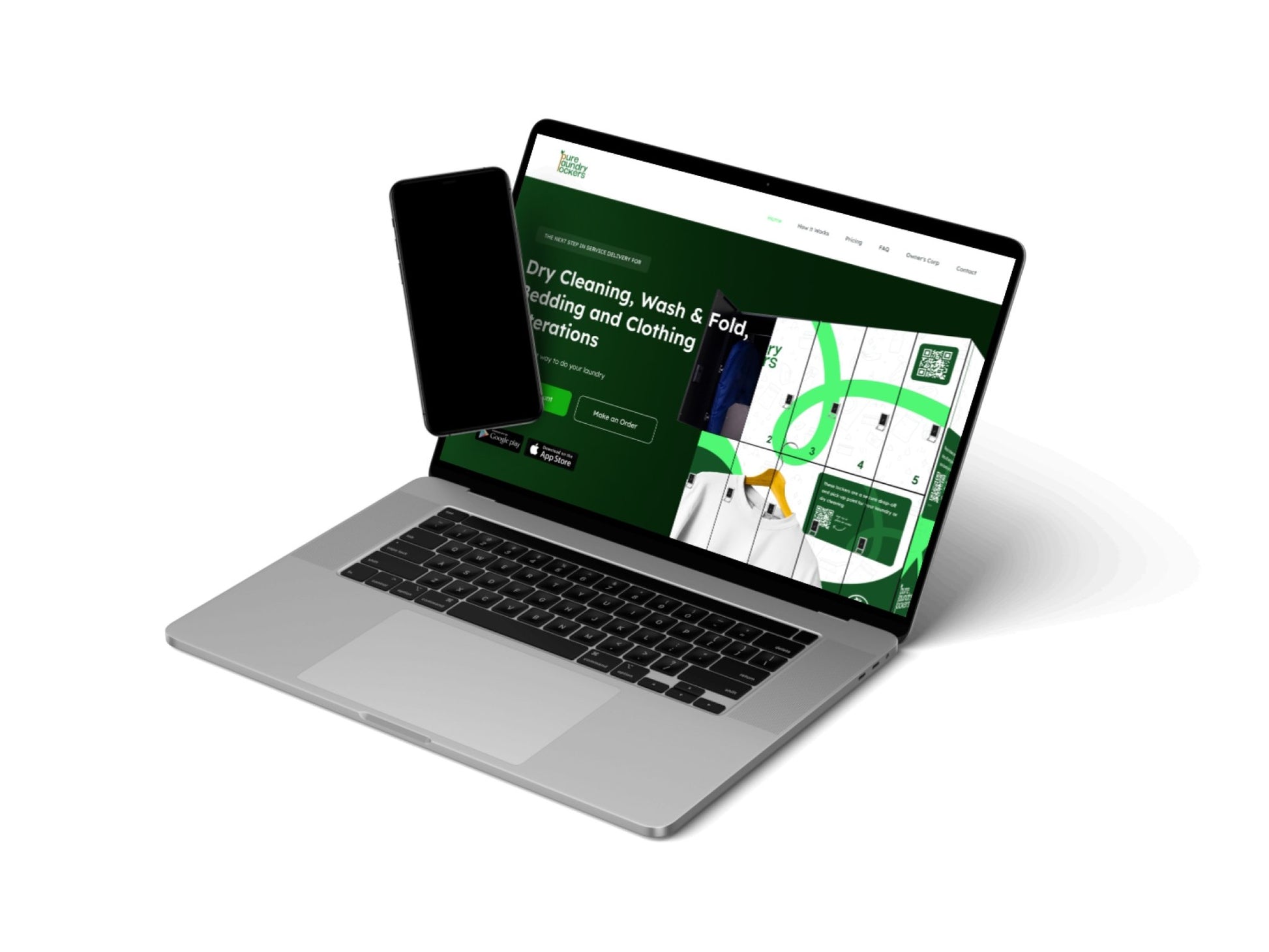 Custom Laundry Locker Website Sales & Marketing Materials Laundry Wise