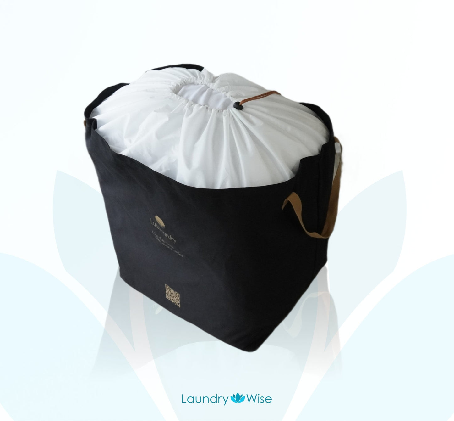 Customizable Sample Dry Cleaning and Laundry Bag Bags Laundry Wise Durable Fabric Wash and Fold Laundry Bag | With Drawstring Cover