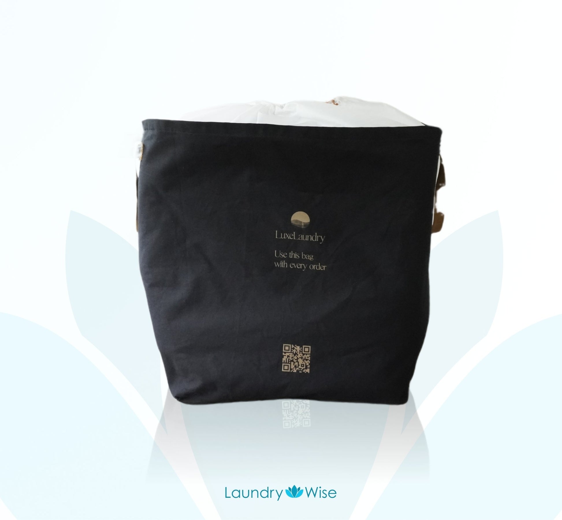Durable Fabric Wash and Fold Laundry Bag | With Drawstring Cover Bags Laundry Wise