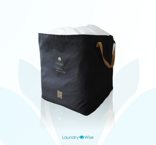 Durable Fabric Wash and Fold Laundry Bag | With Drawstring Cover Bags Laundry Wise
