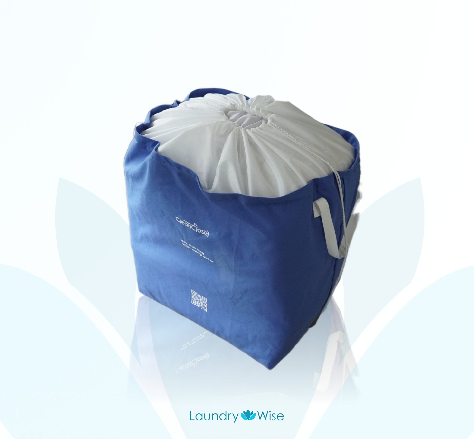 Durable Fabric Wash and Fold Laundry Bag | With Drawstring Cover Bags Laundry Wise   